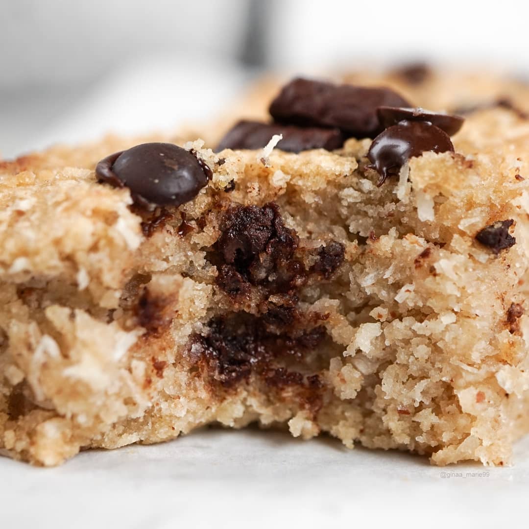 Coconut Chocolate Chip Blondies