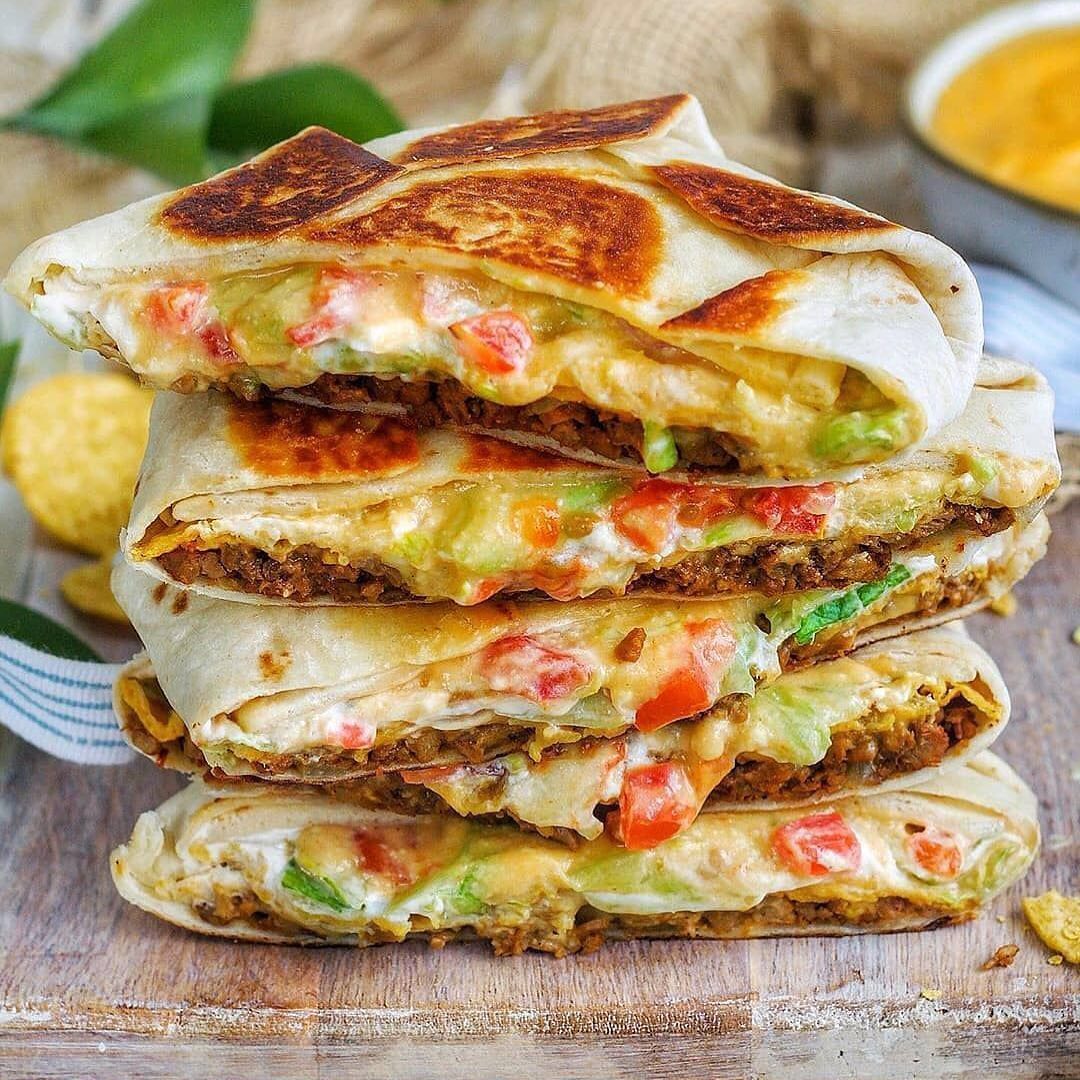 Delicious Vegan Crunchwraps with Plant-Based Filling