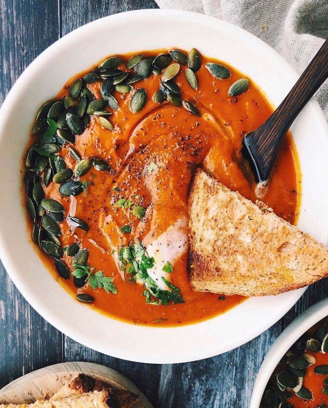 Butternut Squash, Sweet Potato, and Tomato Soup