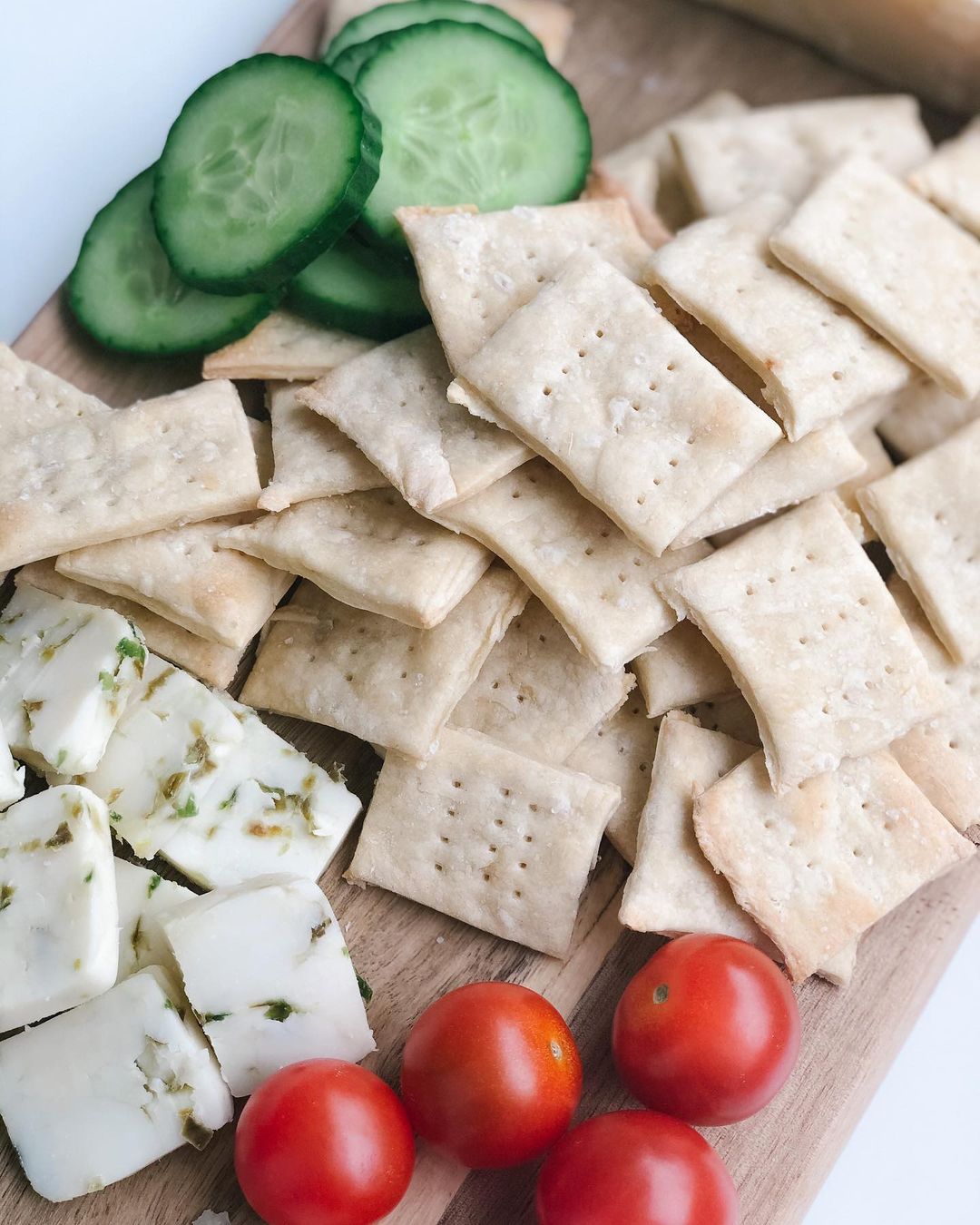 Simple Homemade Crackers for Cheese Board