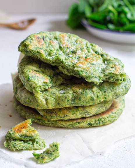 Super Speedy Spinach Flatbread