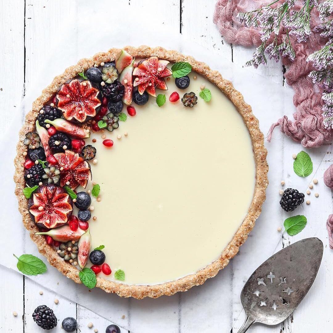 Vegan No-Bake White Chocolate Ganache Tart