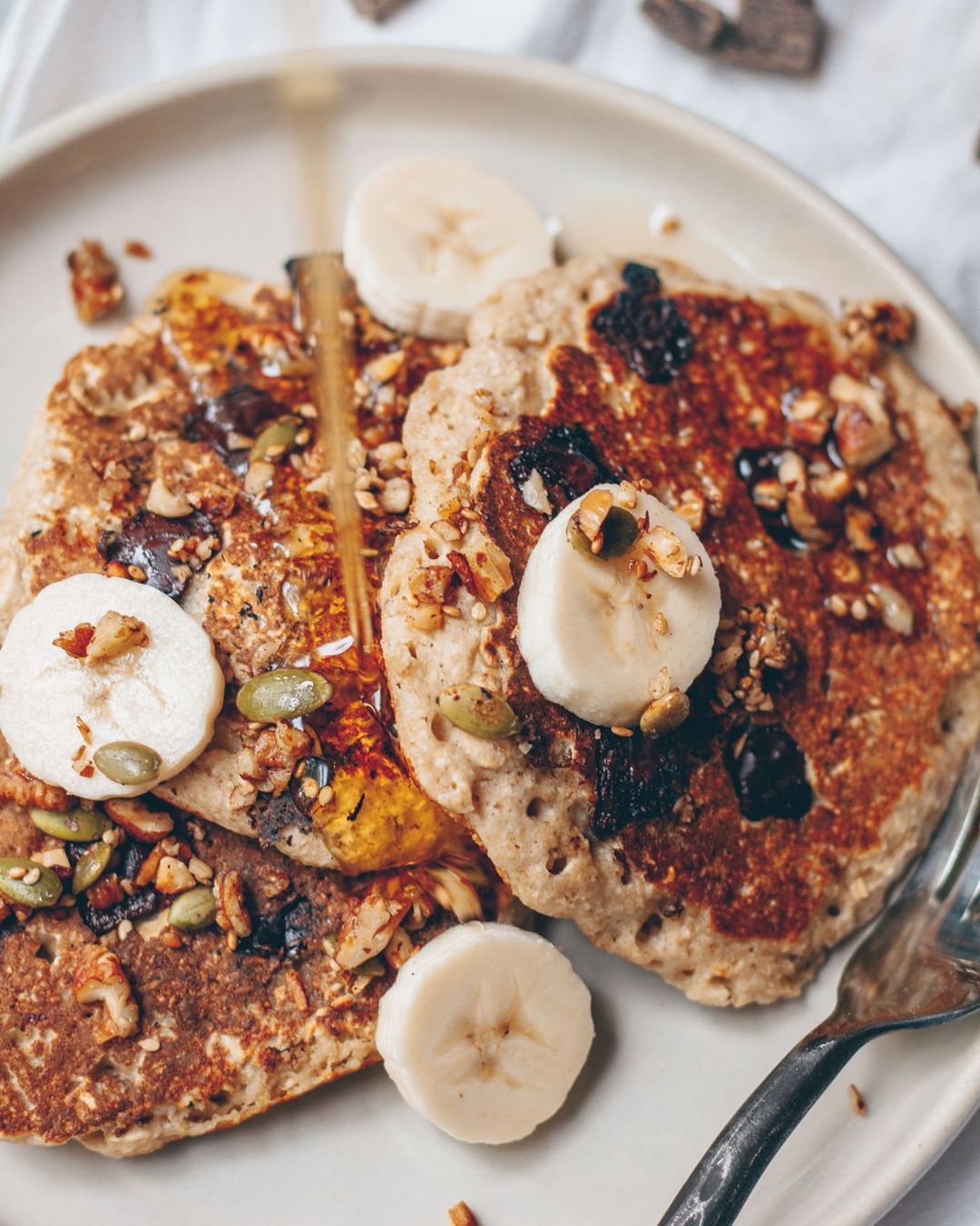 Chocolate Chip Banana Pancakes