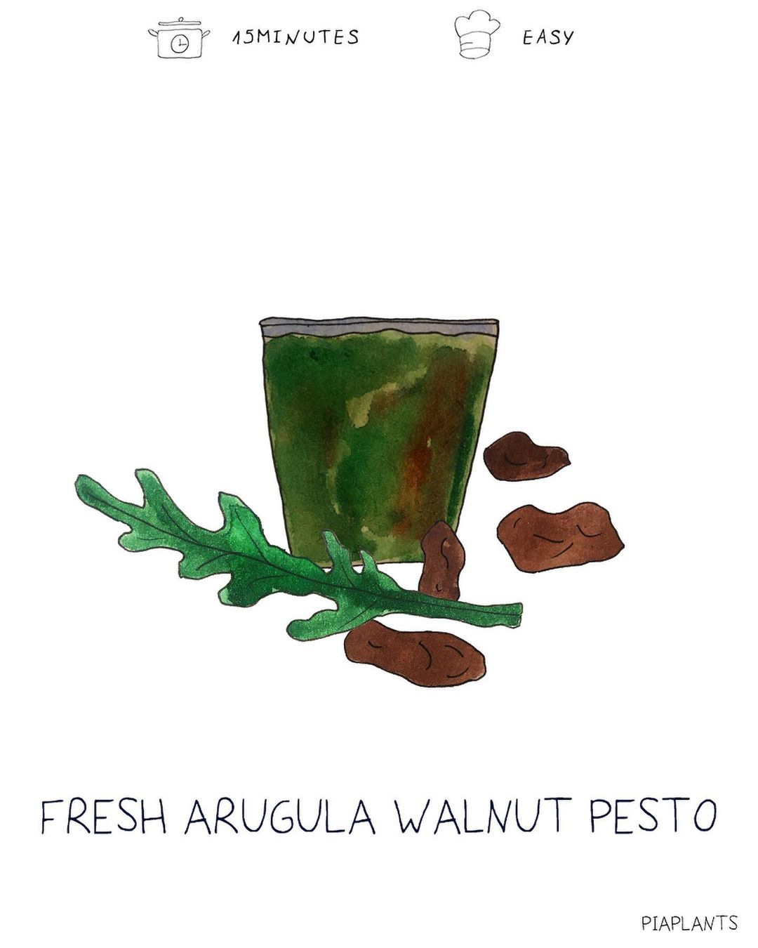 Green Nutty Pesto with Arugula and Basil