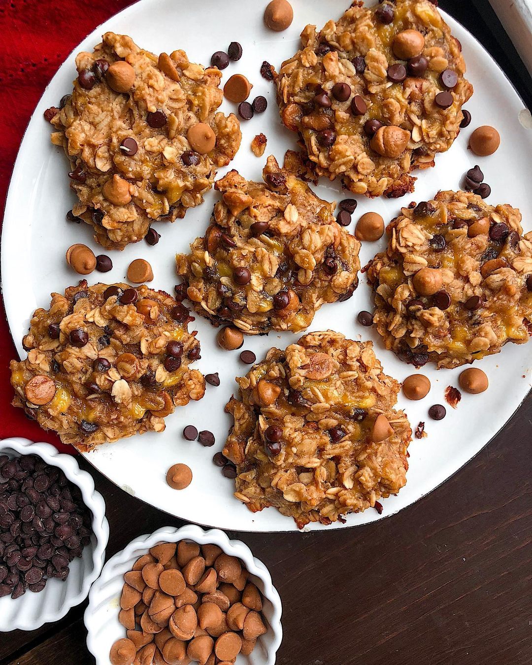 Peanut Butter Chocolate Breakfast Cookies