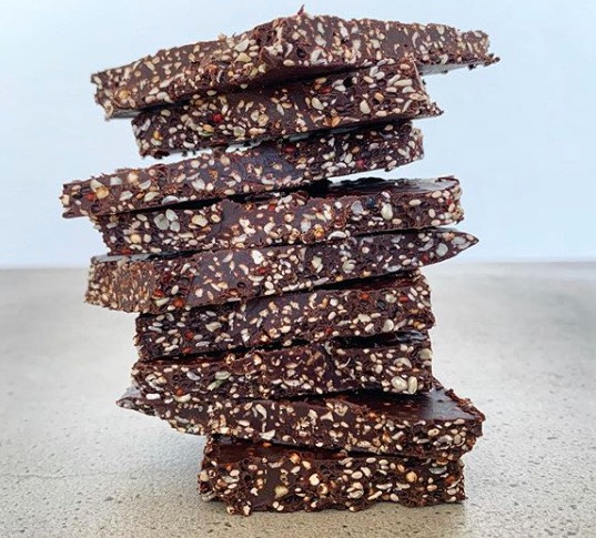 Crunchy Chocolate Seed Bark