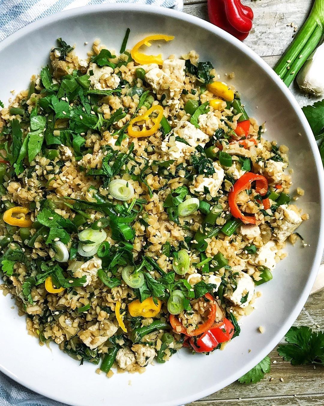Tofu Fried Cauliflower Rice