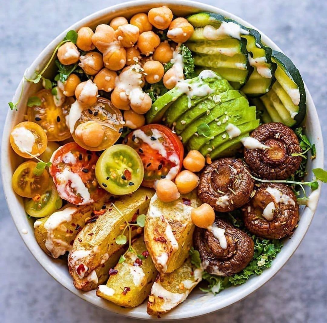 Marinated Mushroom and Kale Salad