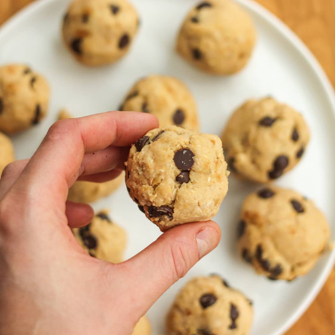 Vegan Chickpea Cookie Dough Balls