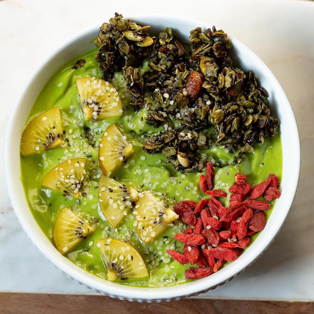 Protein Mango Matcha Nice Cream Bowl