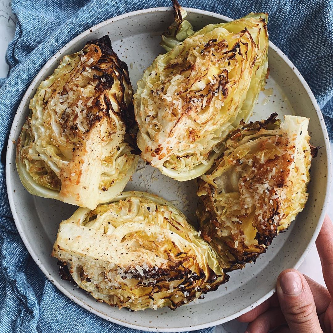 Perfectly Roasted Cabbage Wedges with Parmesan