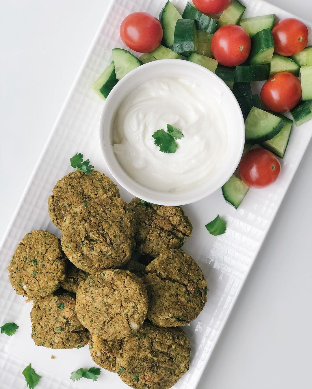 Baked Falafel with Chickpeas and Spices