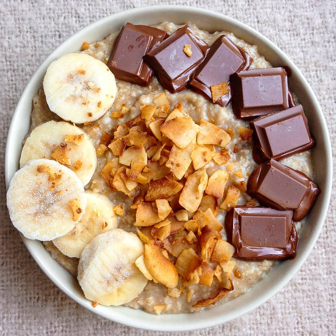 Bounty and Banana Oatmeal Breakfast