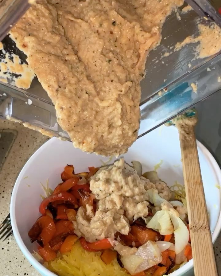 Creamy Veggie Spaghetti Squash Bake