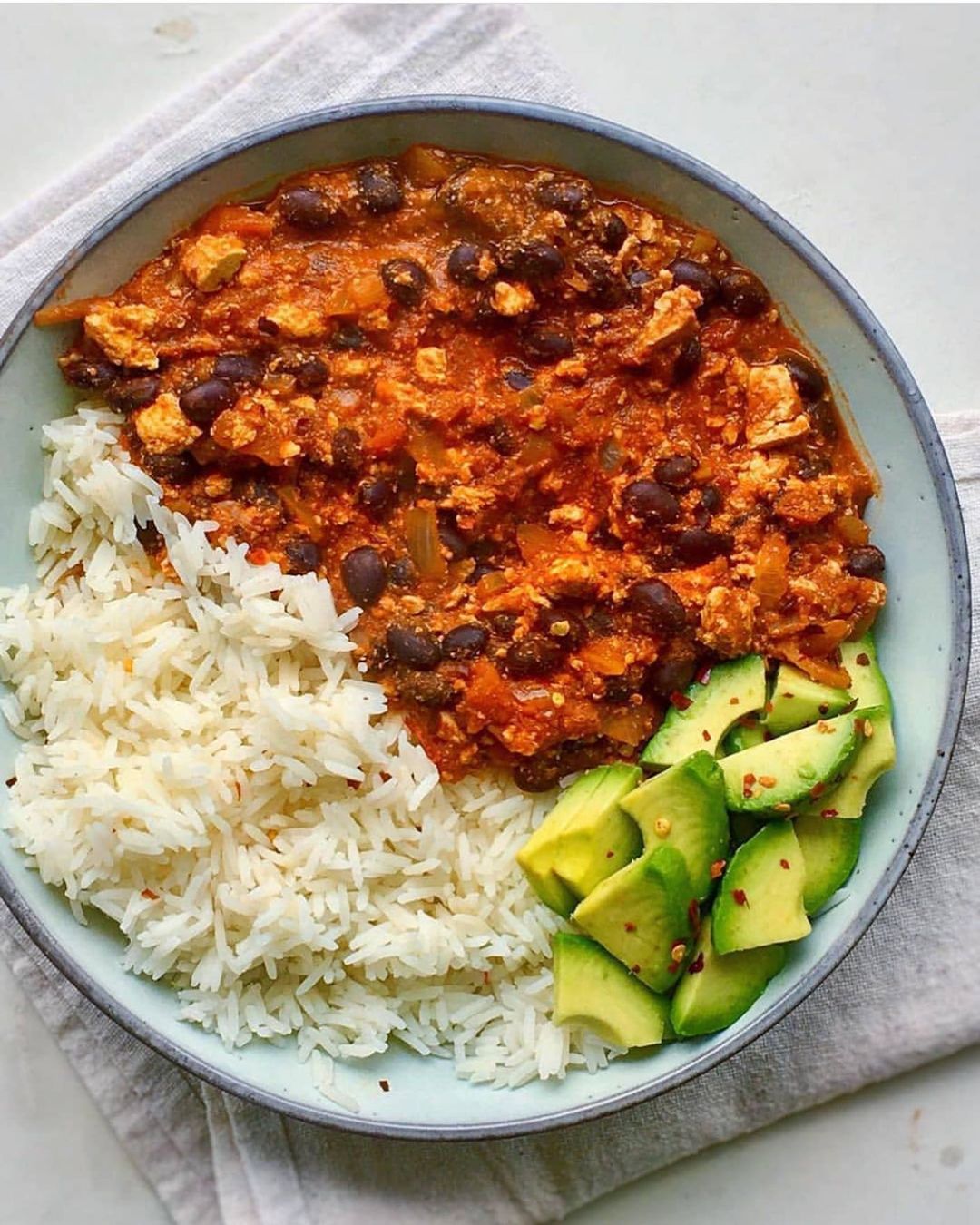 Tofu and Black Bean Chili