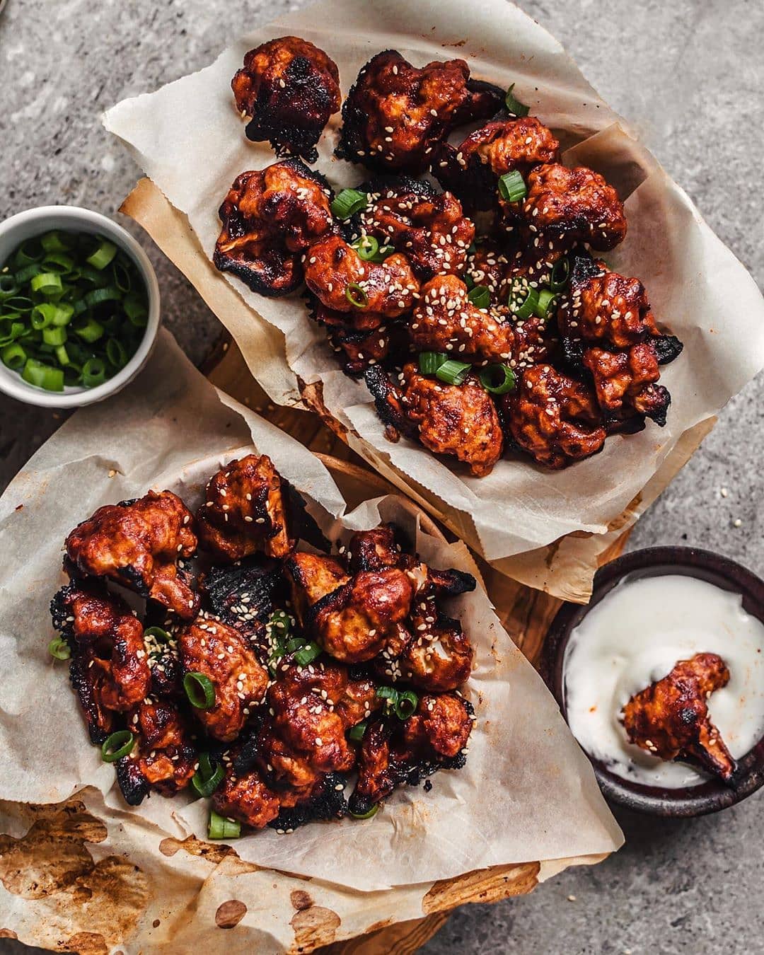Spicy Korean Cauliflower Wings