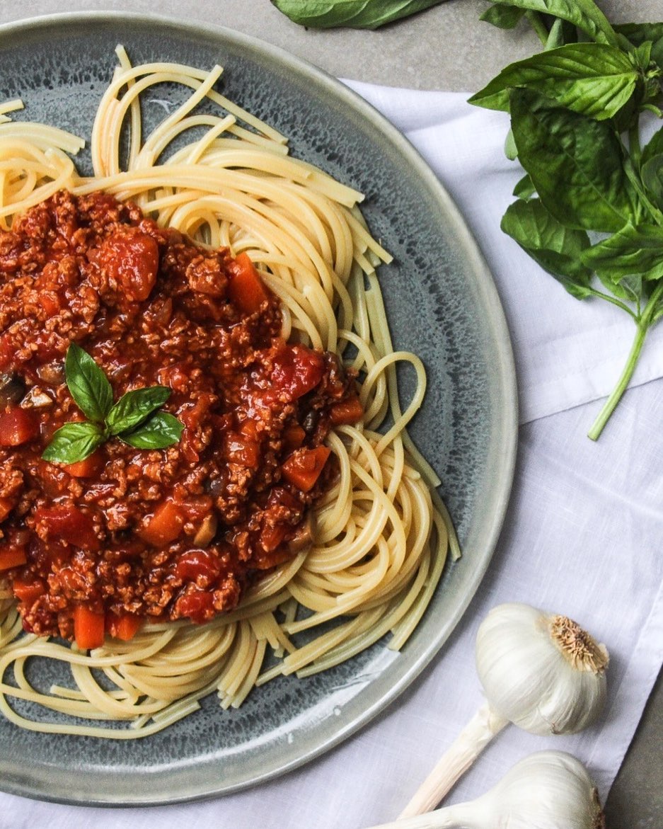 Vegan Soya Mince Bolognese