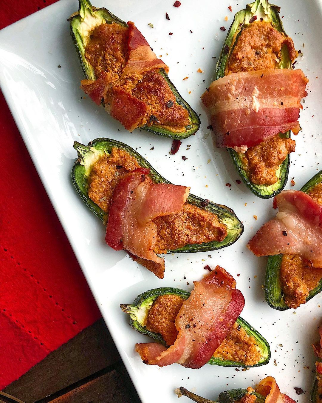 Air Fried Bacon Wrapped Jalapeño Poppers
