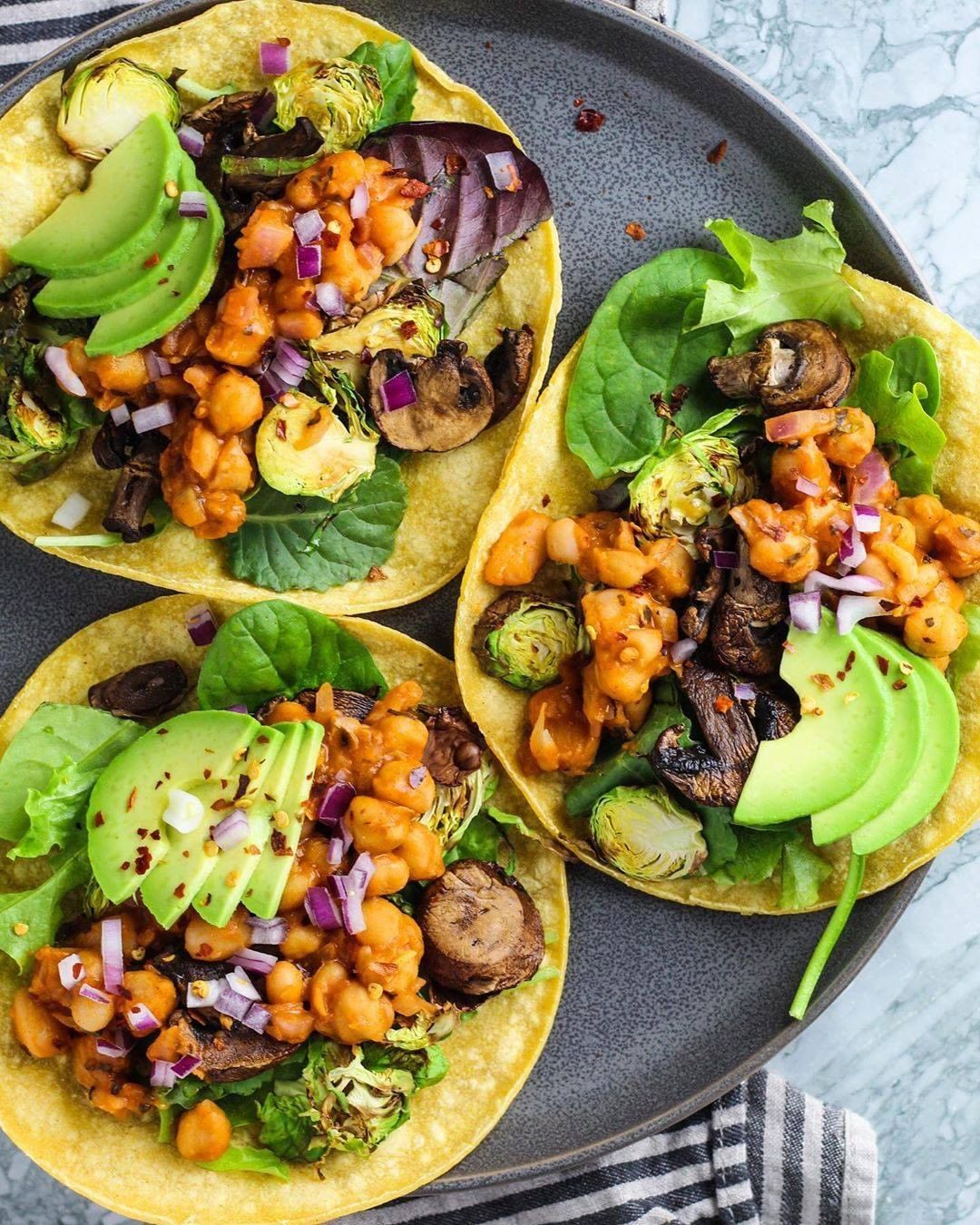 Spicy Buffalo Chickpea Tacos Filling