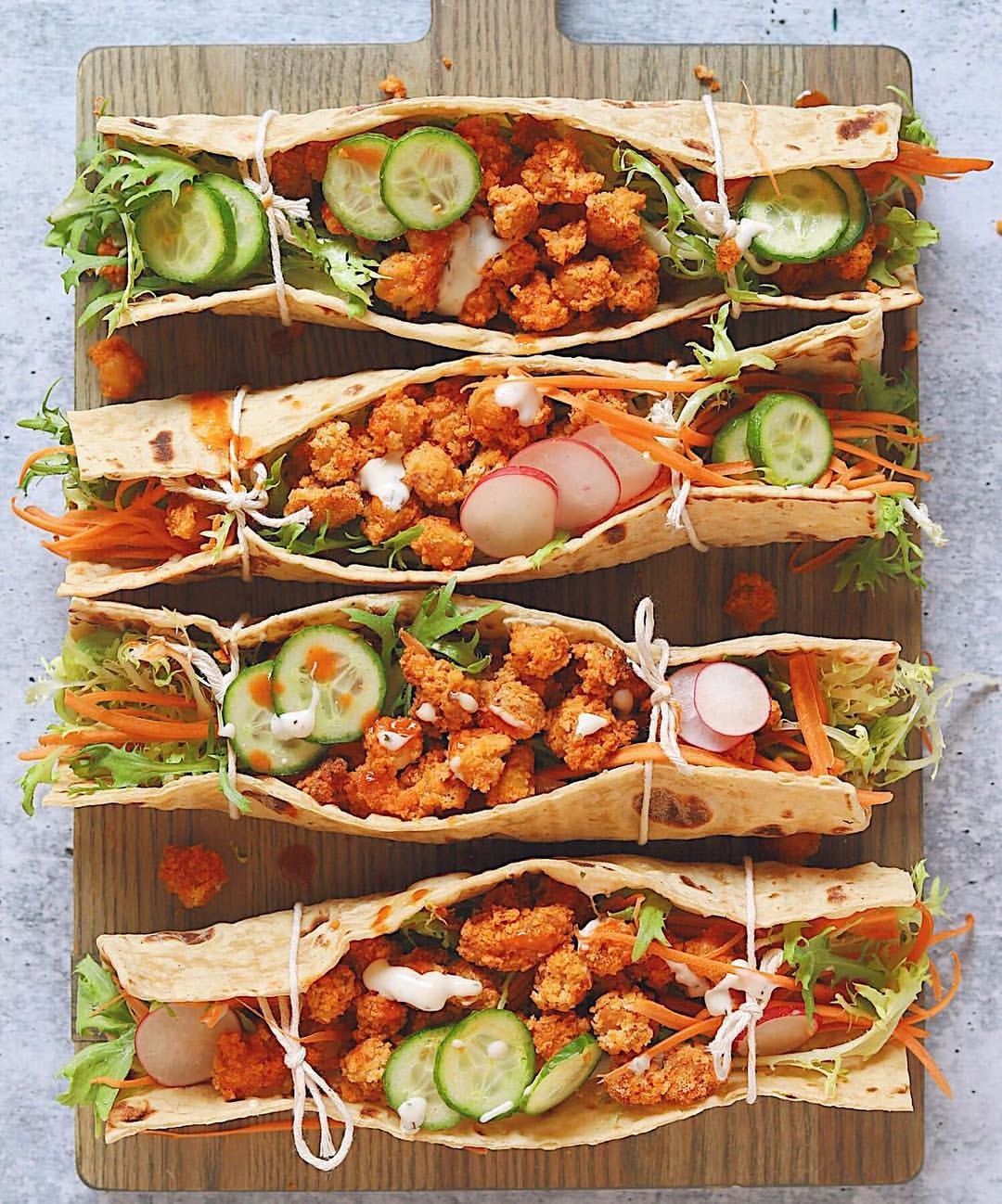 Buffalo Chickpea Wraps