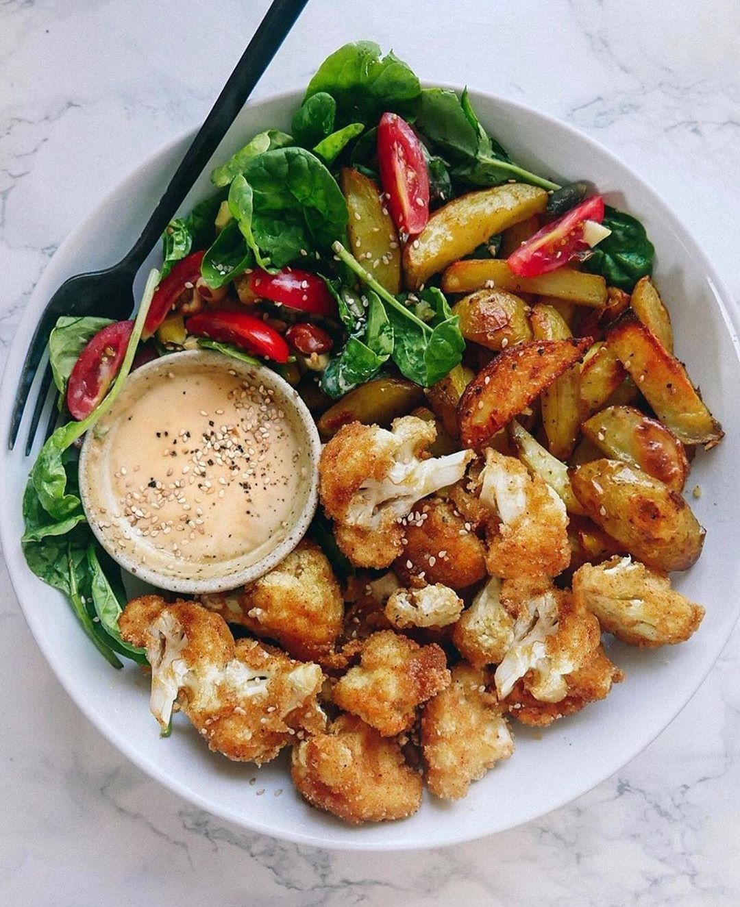 Barbecue Cauliflower Wings with Lemon Soy Sauce