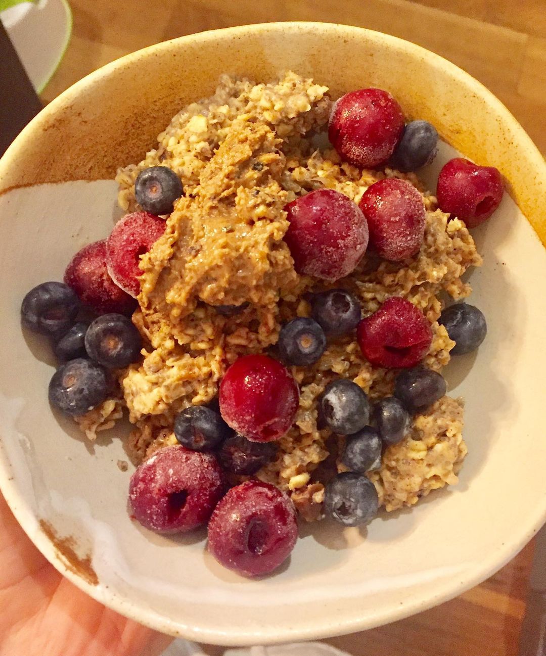 Salted Caramel Overnight Oats Bowl
