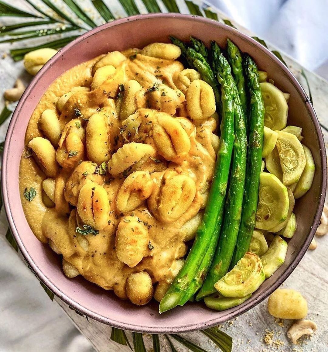Crispy Gnocchi with Butternut Alfredo