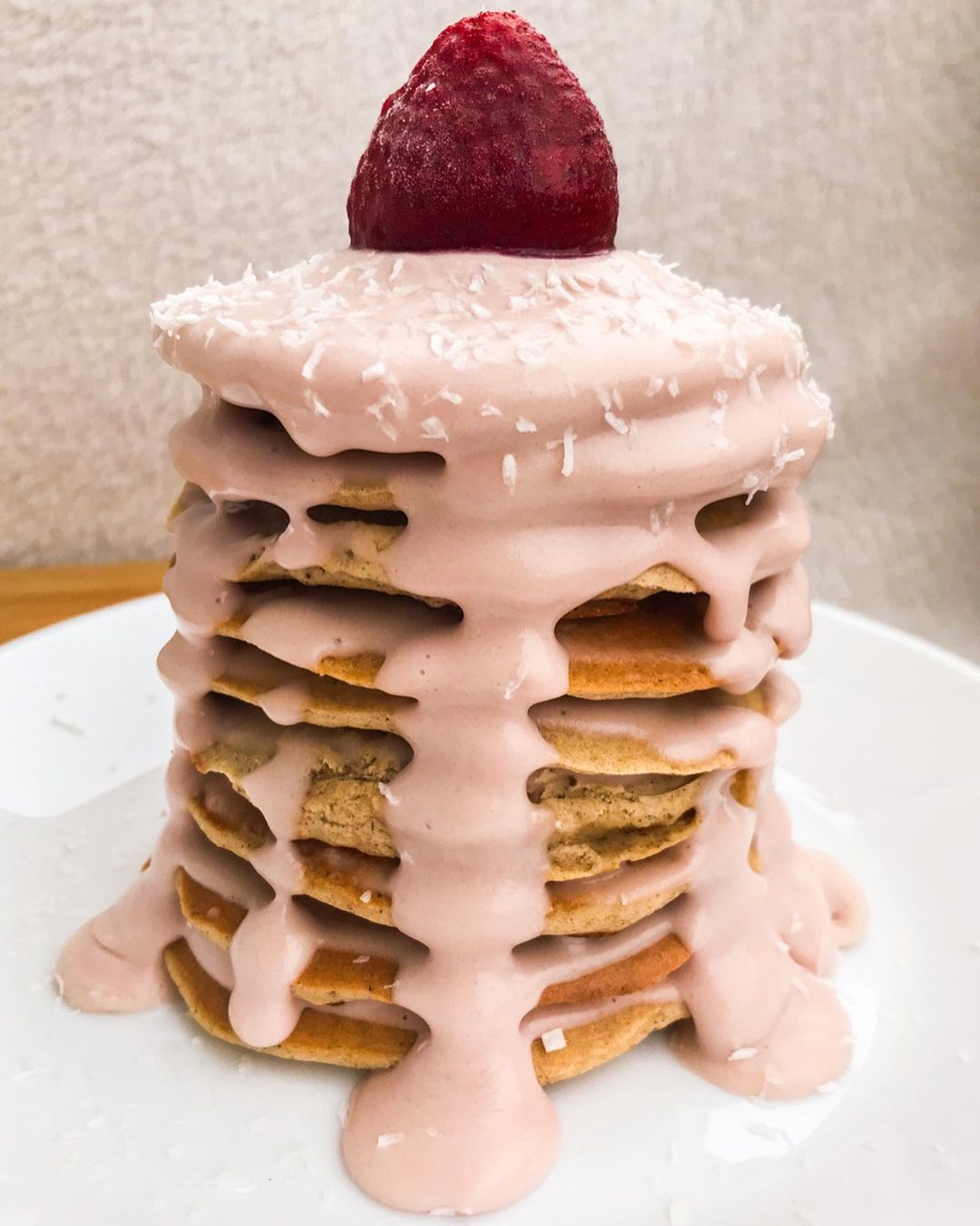 Sweet and Fluffy Strawberry Cream Pancakes