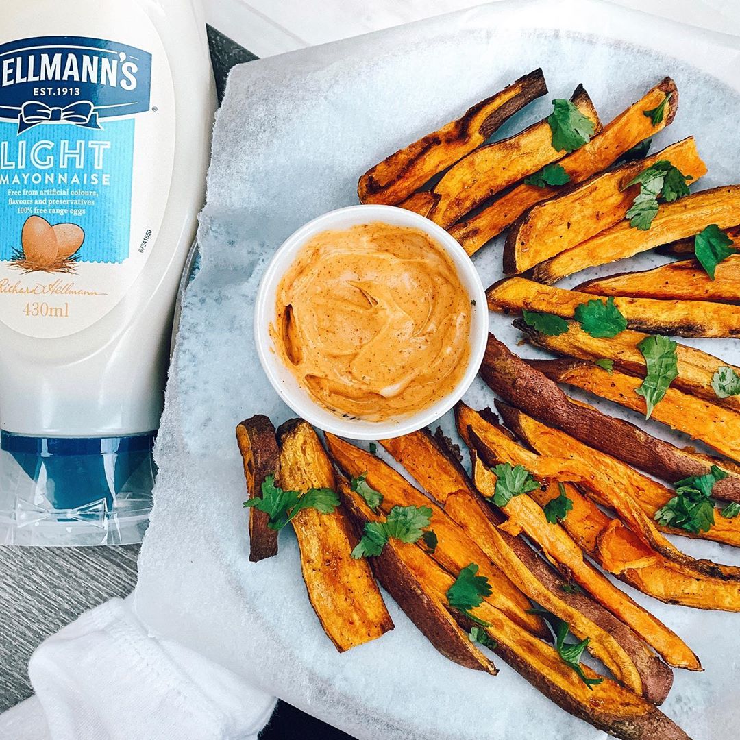 Sweet Potato Fries with Chilli Mayo Dip