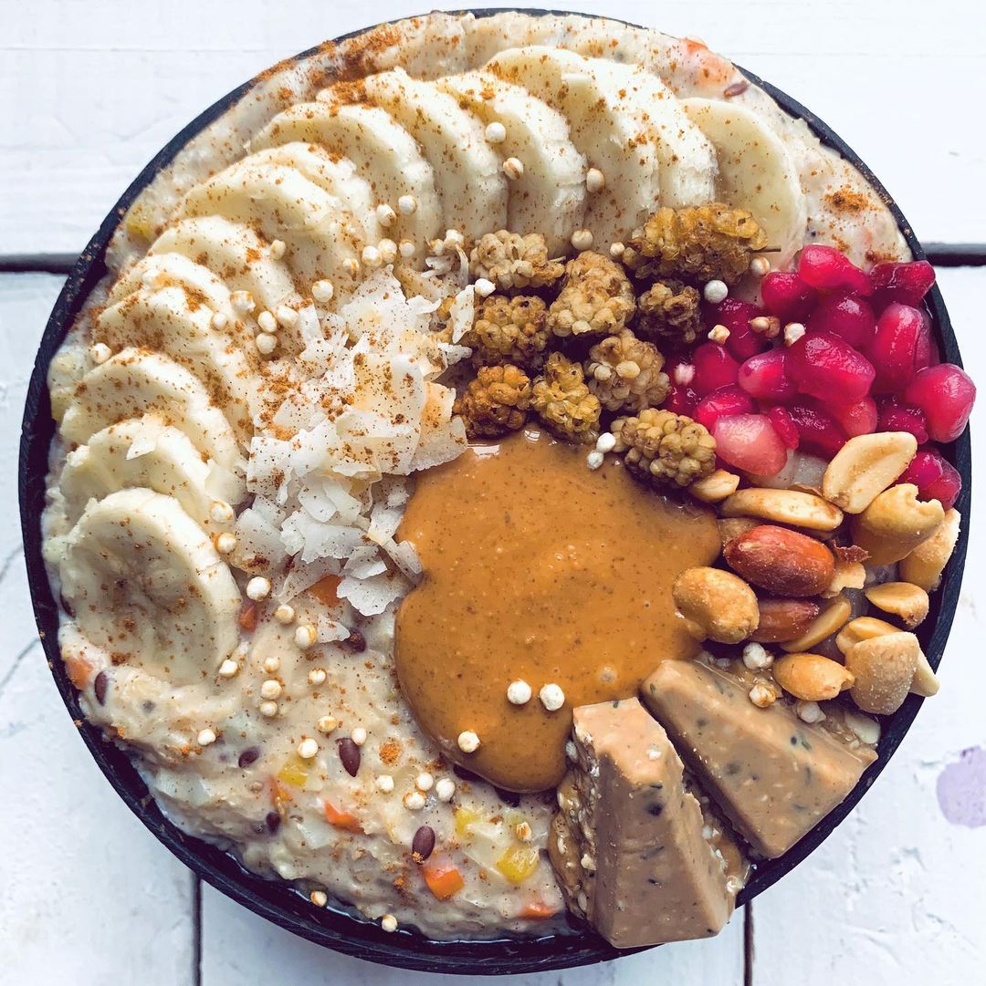 Banana Carrot Oats Breakfast Bowl