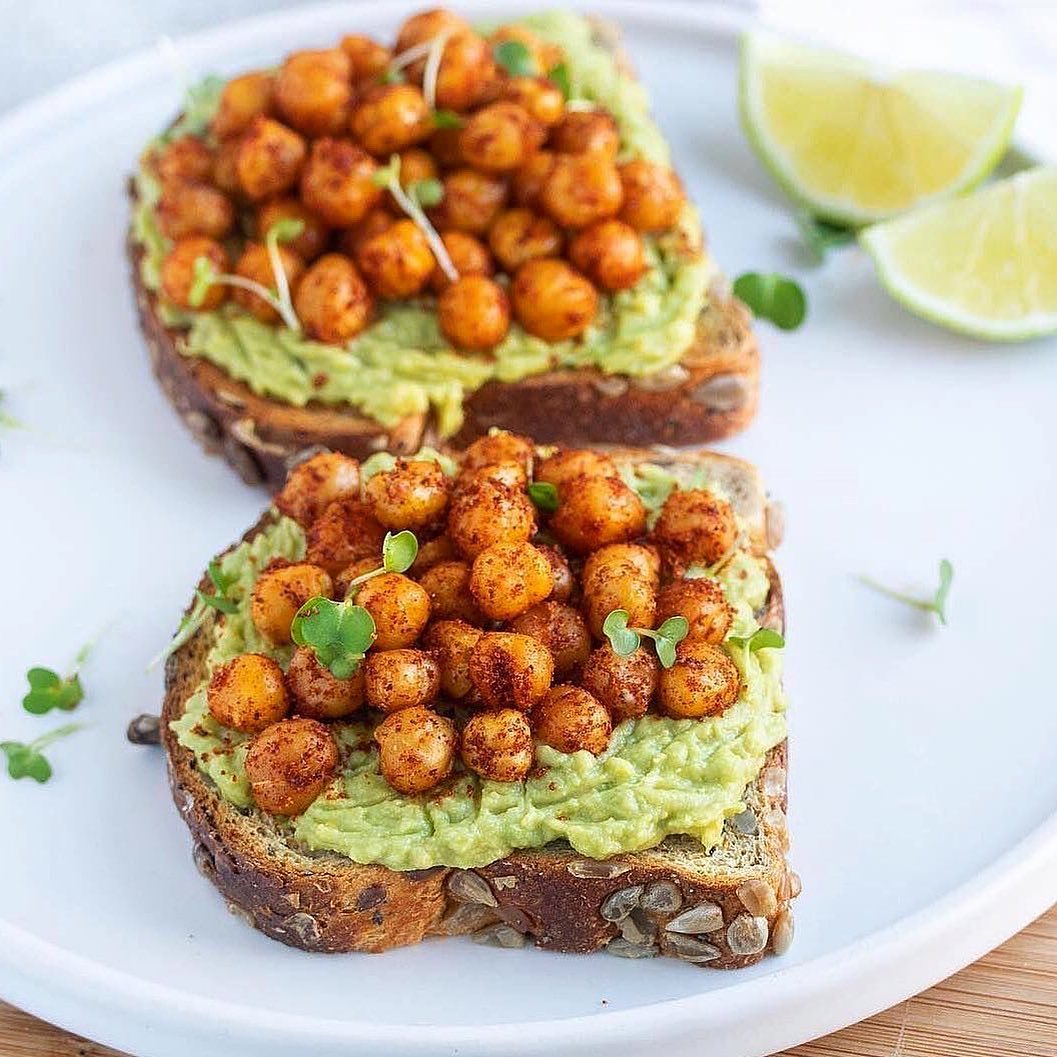 Spiced Chickpea Avocado Toast