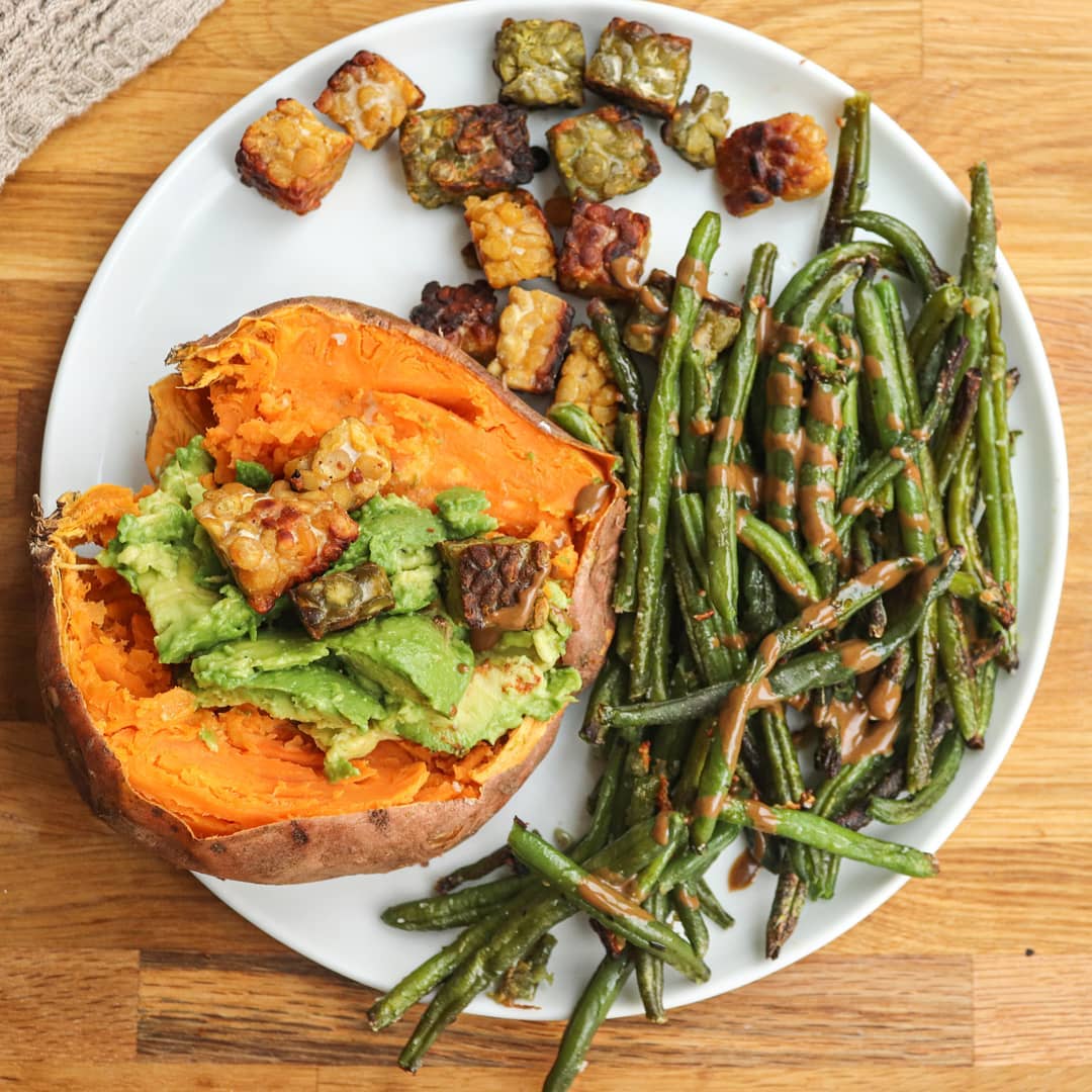 Simple Vegan Baked Sweet Potato Dish