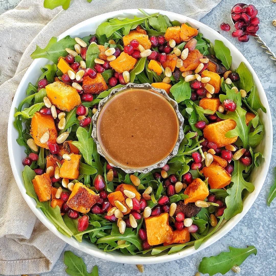 Roasted Butternut Squash and Arugula Salad