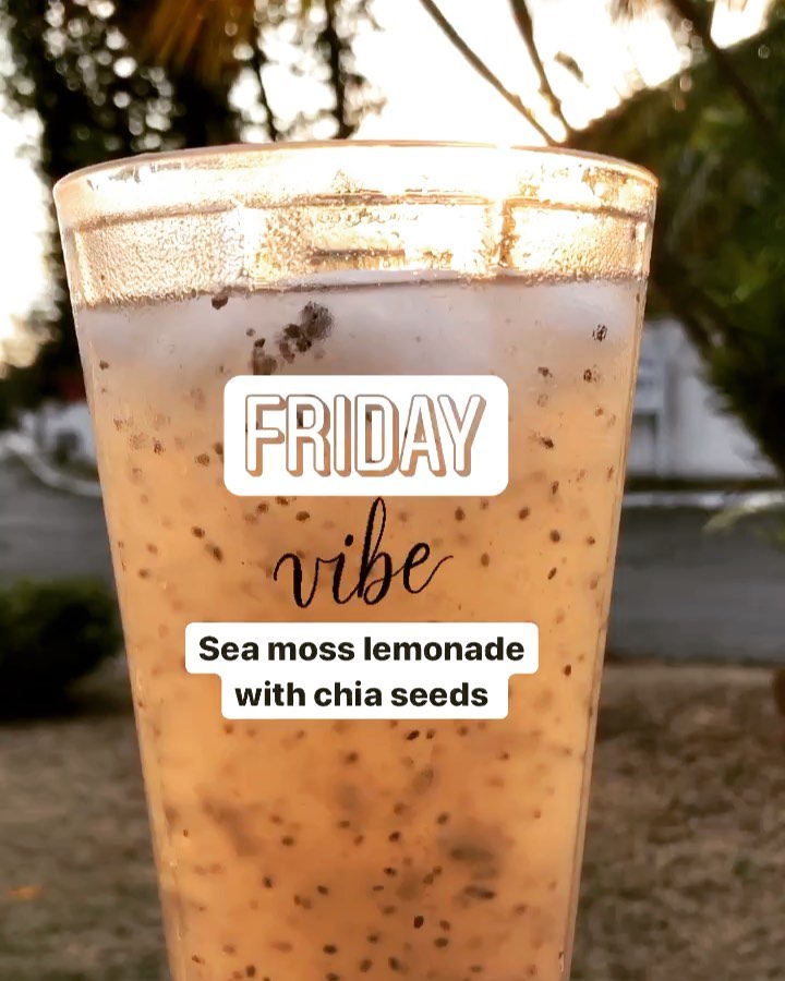Healthy Sea Moss Chia Lemon Drink
