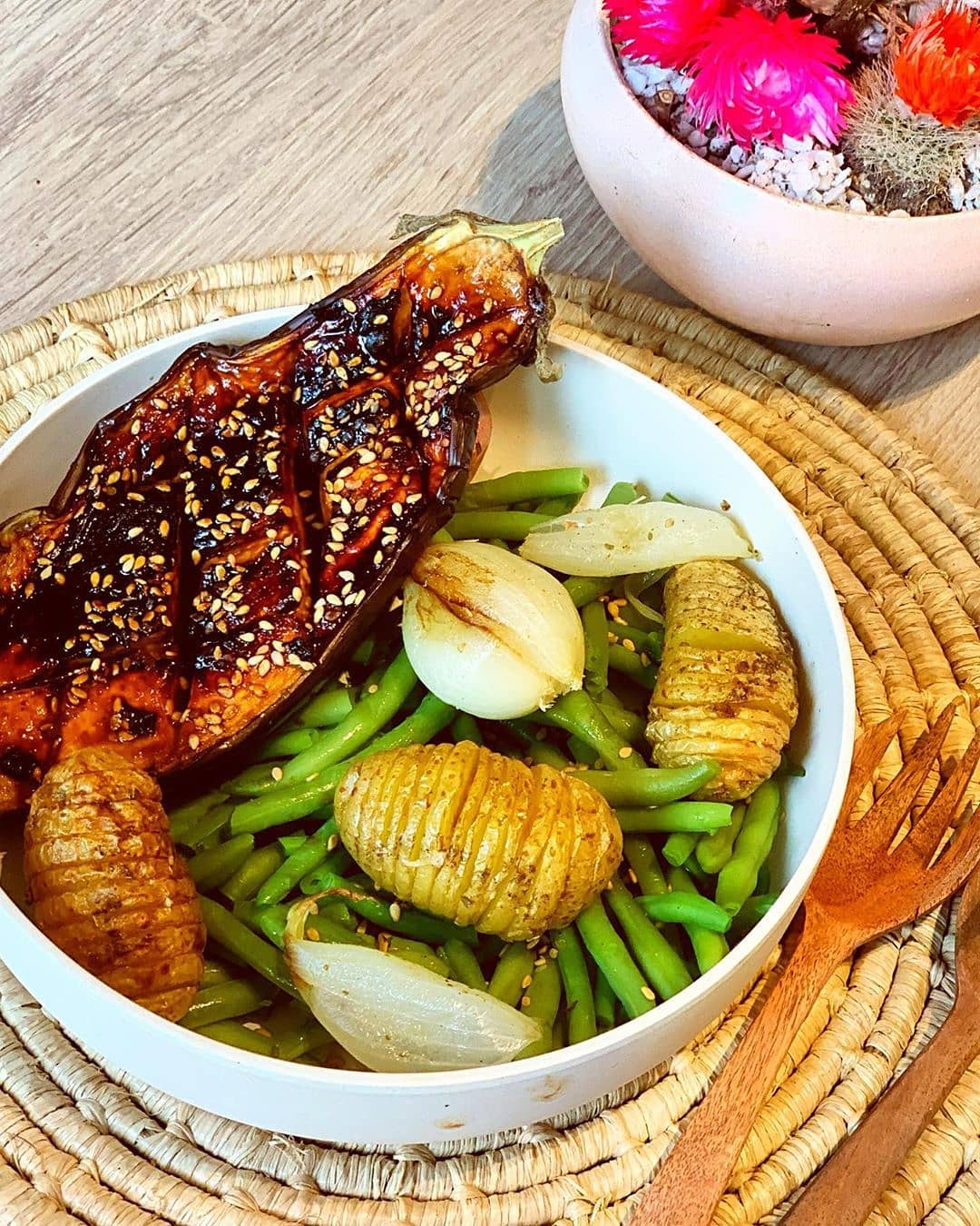 Miso Glazed Aubergines