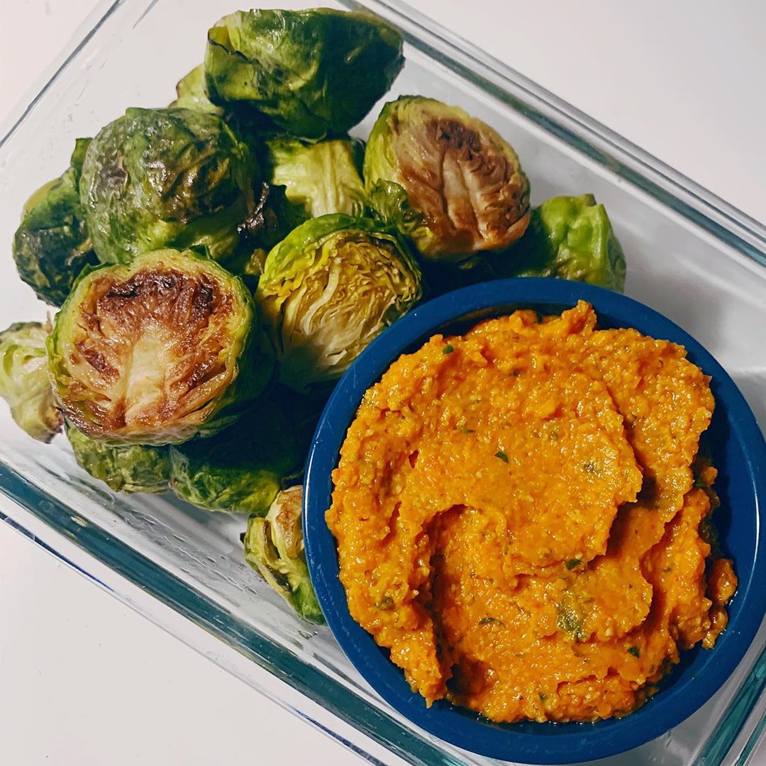 Roasted Carrot and Sweet Pepper Romesco Dip
