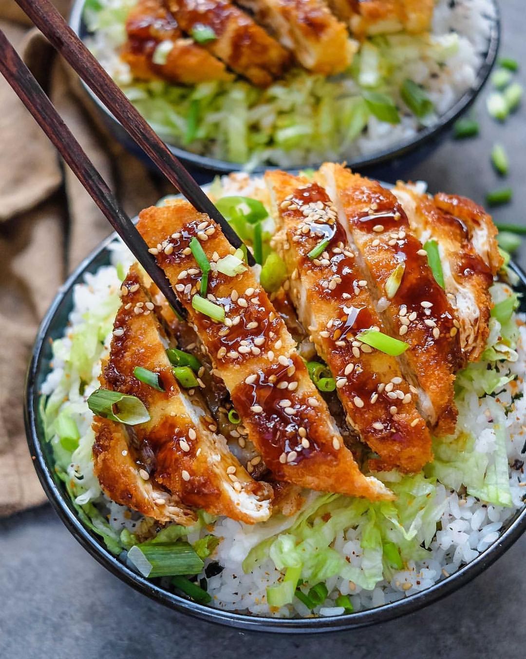 Teriyaki Katsu Rice Bowls