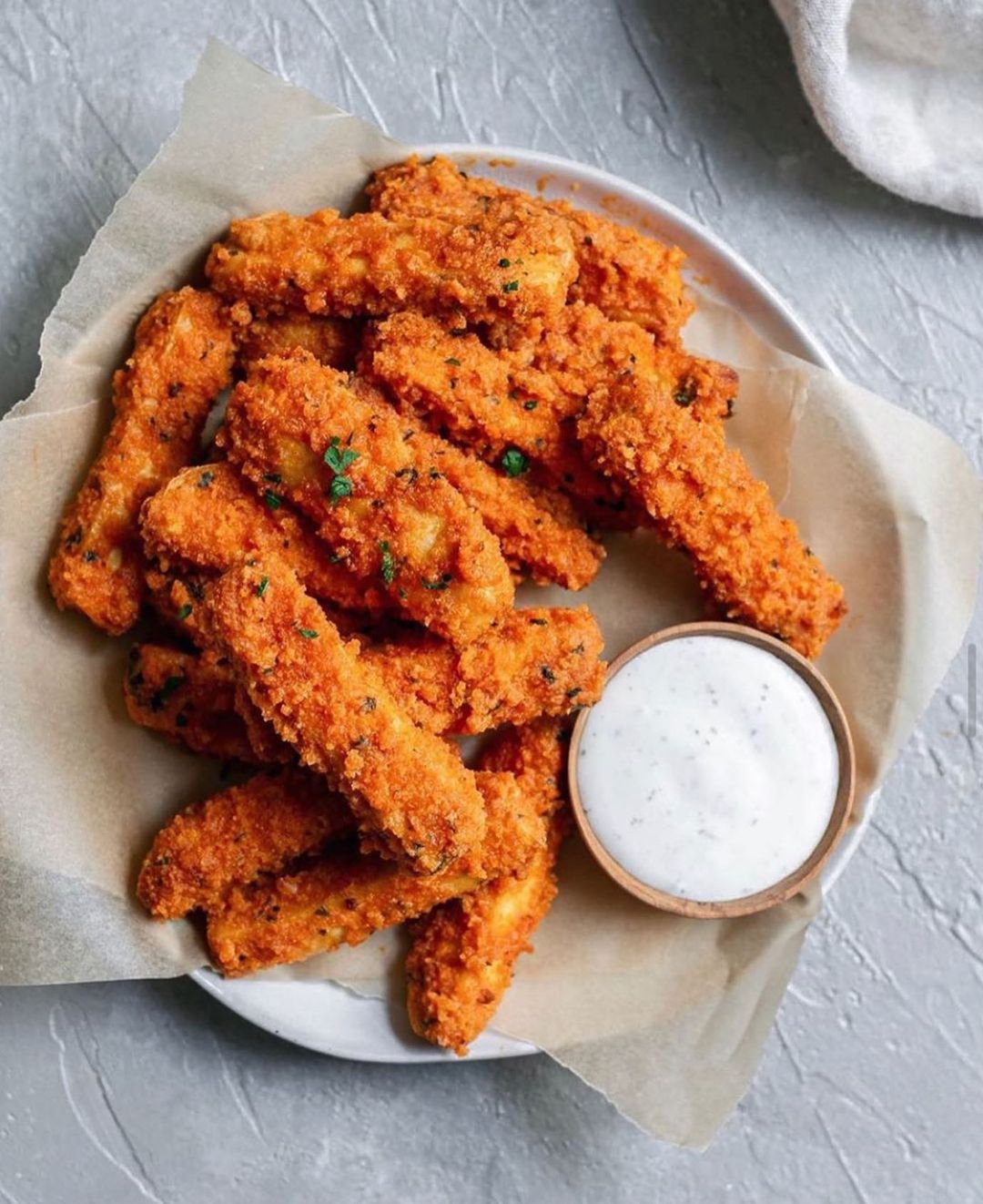 Crispy Baked Buffalo Tofu Wings