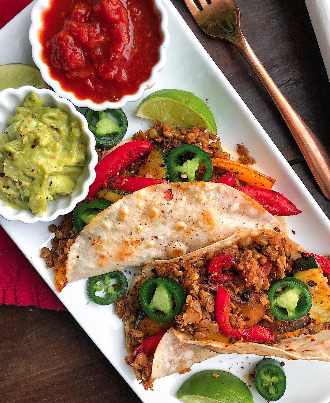 Easy Lentil Tacos with Fresh Veggies