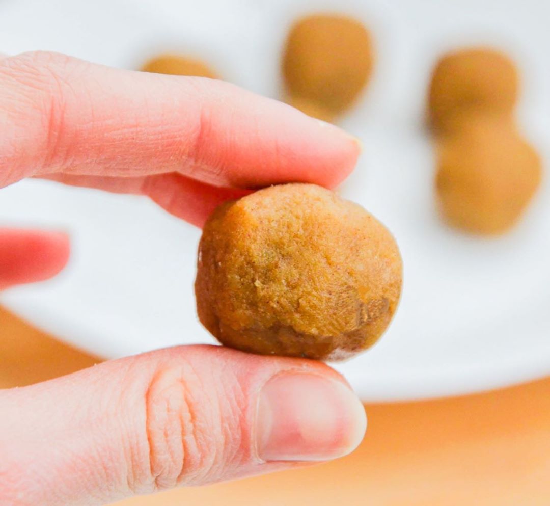 Chocolate Stuffed Chickpea Bites