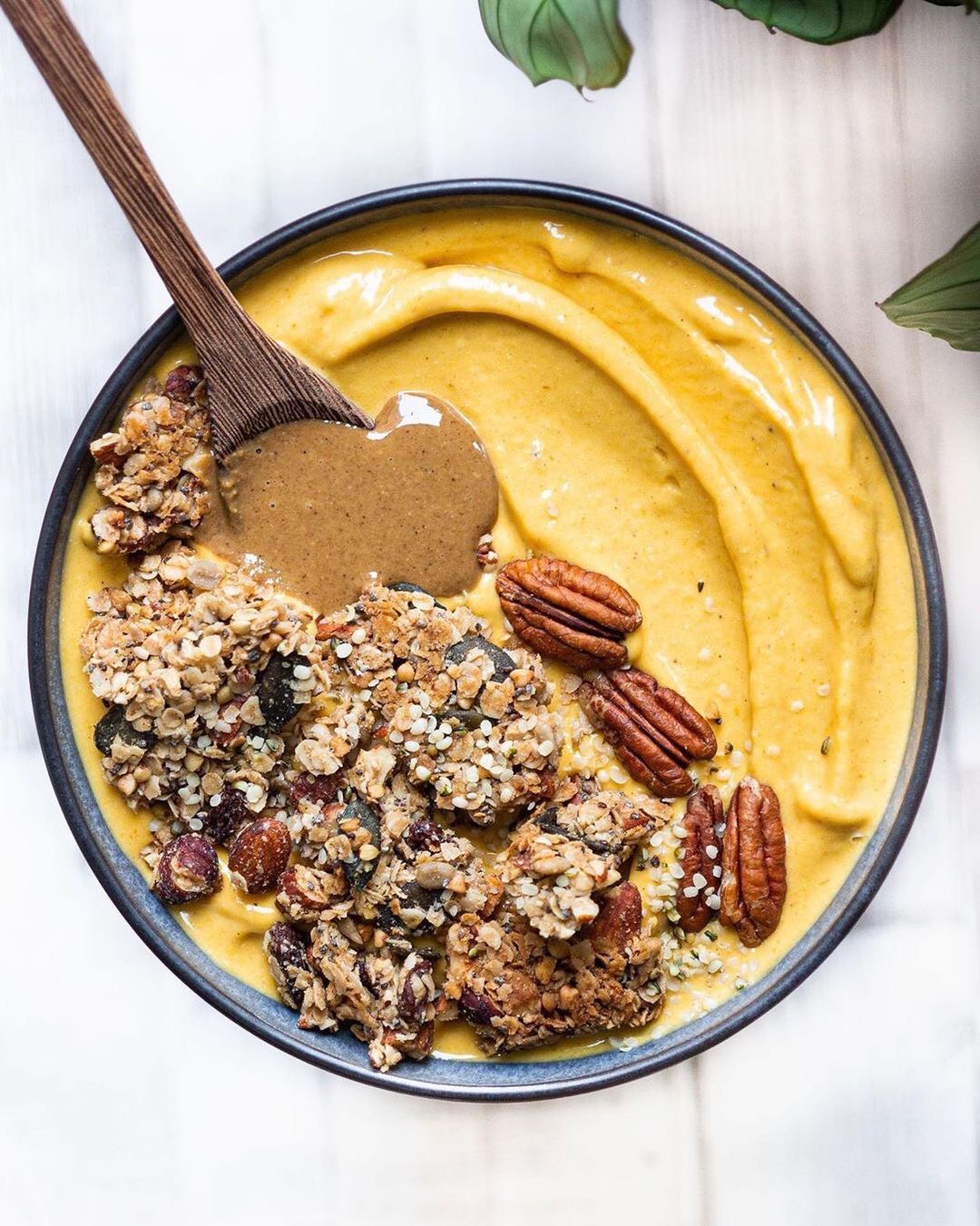 Pumpkin Banana Smoothie Bowl with Veggies