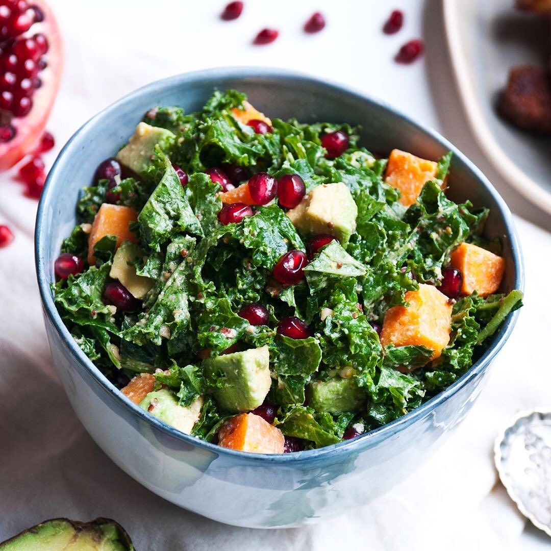 Tasty Pomegranate and Kale Salad
