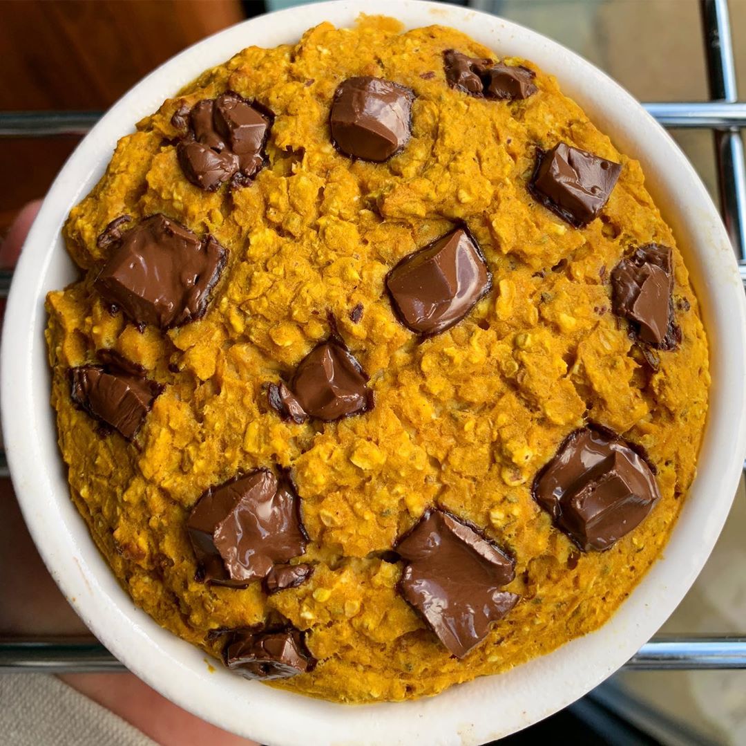Baked Pumpkin Oats with 20g Protein
