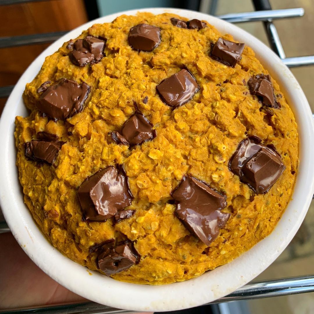 Baked Pumpkin Oats with 20g Protein