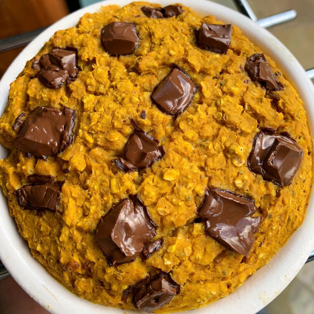 Baked Pumpkin Oats with 20g Protein