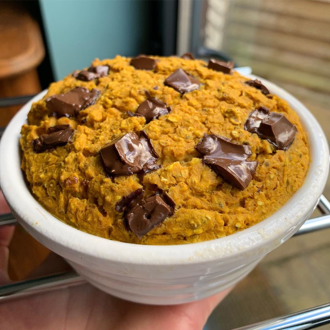 Baked Pumpkin Oats with 20g Protein