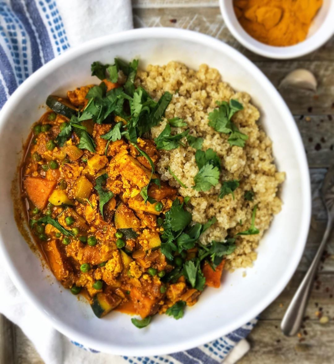 Spicy Tangy Vegan Tofu Vegetable Curry