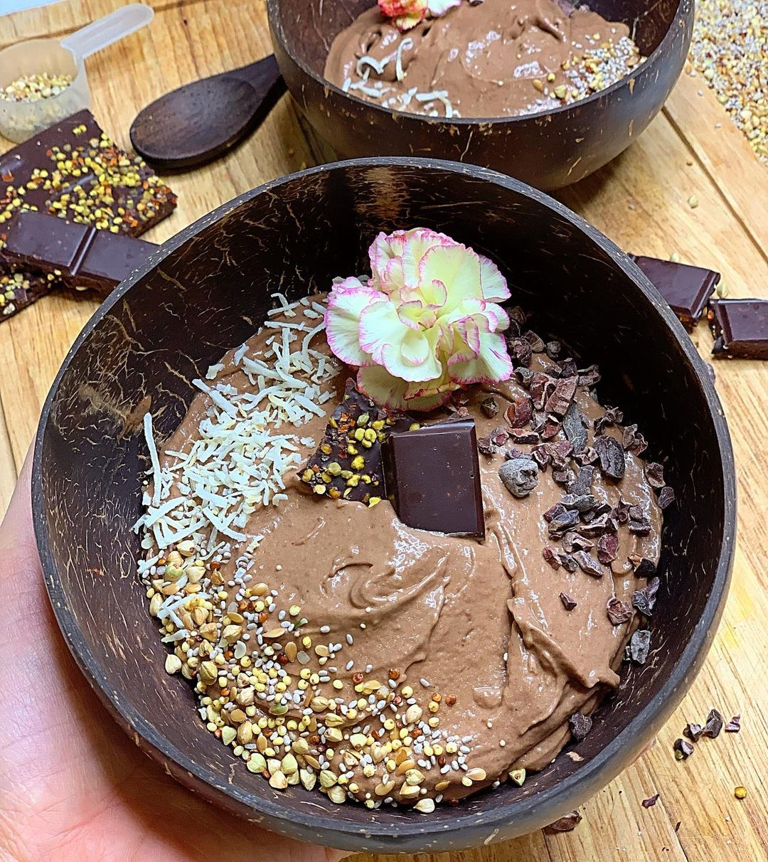 Chocolate Peanut Butter Avocado Bowl