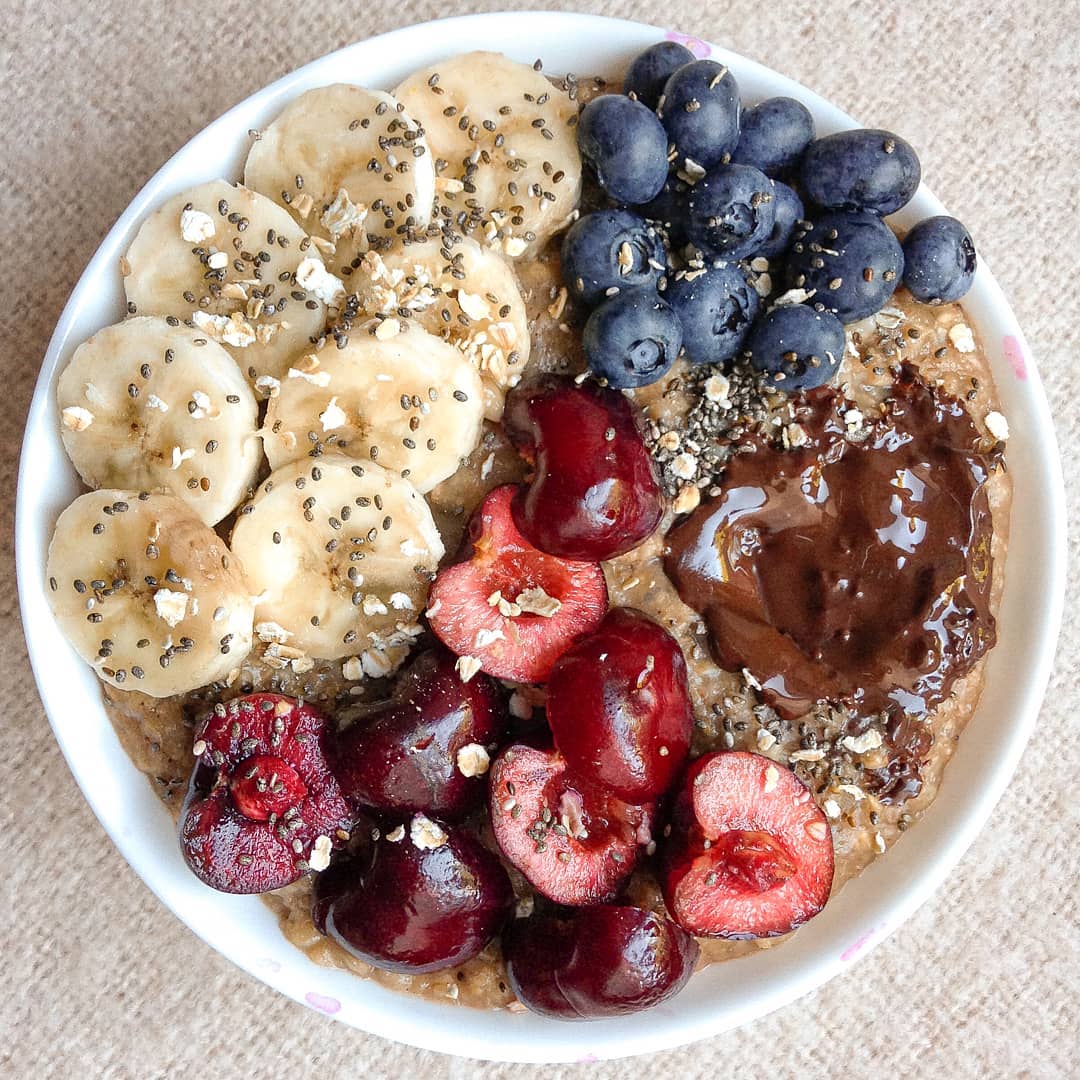 Banana Chocolate Oatmeal Bowl