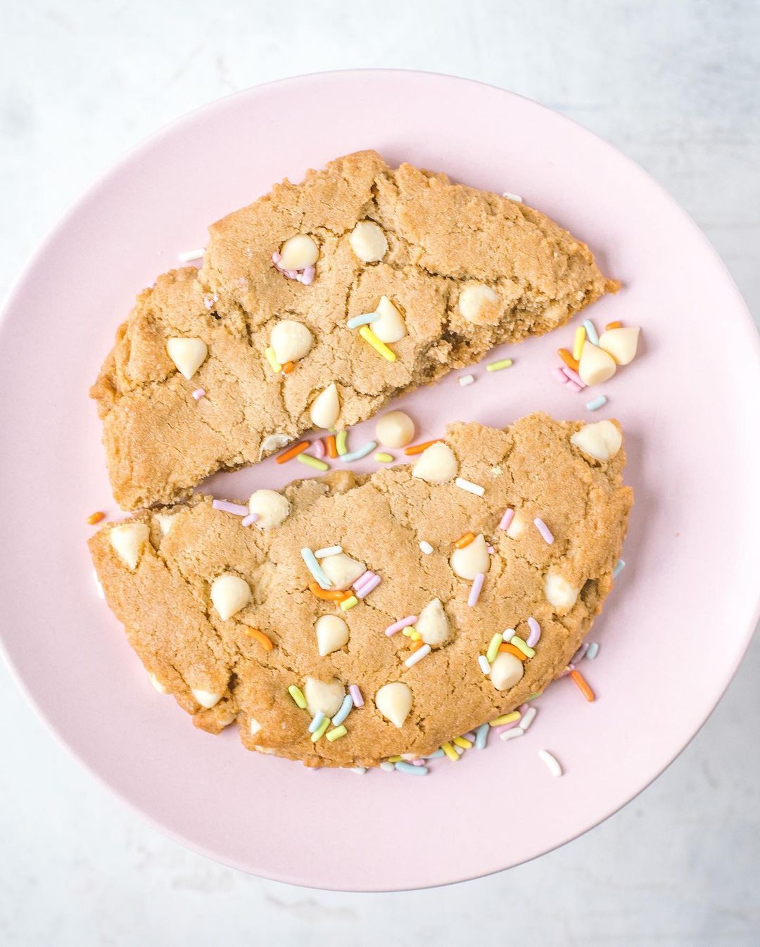Giant Vegan White Chocolate Chip Cookies